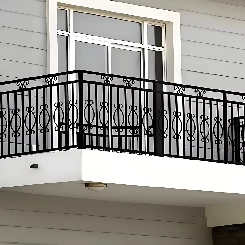 Factory-Supplied Custom Aluminum Fence Balcony Railing Outdoor Balustrades with Designs Modern