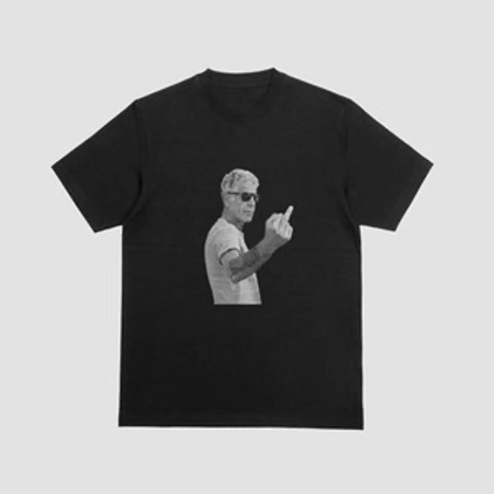 Футболка Anthony Bourdain Mittelfinger, забавная, с юмором, в стиле TV Koch Witz 052, винтажная, с эффектом потертости, в стиле стритвир, удобная, стильная, для мужчин.