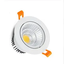 Recessed Double LED Dimmable Downlight COB 7w 9w 12W 24W Spot light decoration Ceiling Lamps AC 110V 220V