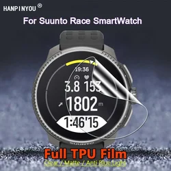 2Pcs For Suunto Race S Ocean Watch Clear / Matte / Anti Blue Light Soft TPU Hydrogel Film Screen Protector -Not Tempered Glass