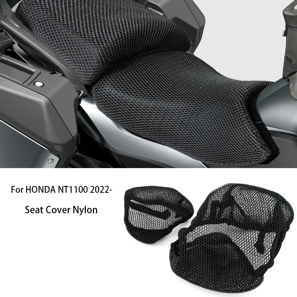 For HONDA NT1100 Motorcycle Insulated Seat Cover Nylon Non-slip Accessories 2022- NT 1100 Airflow Honeycomb Mesh Protect Cushion