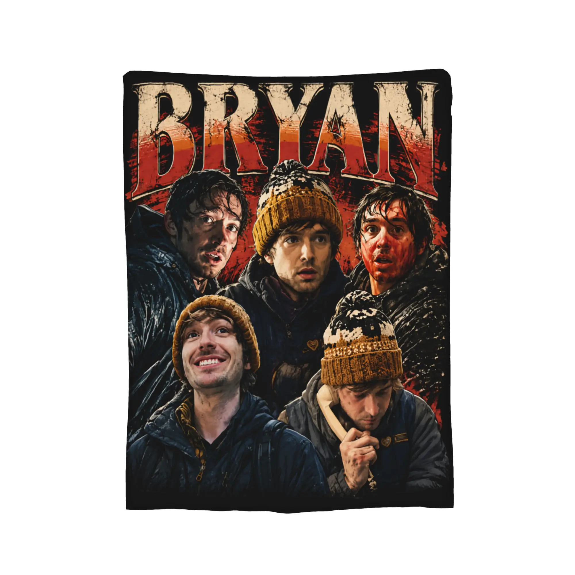 Bryan RE, Austin Abrams, RE film Blankets Fuzzy Funny Warm Throw Blankets for Coverlet  Winter