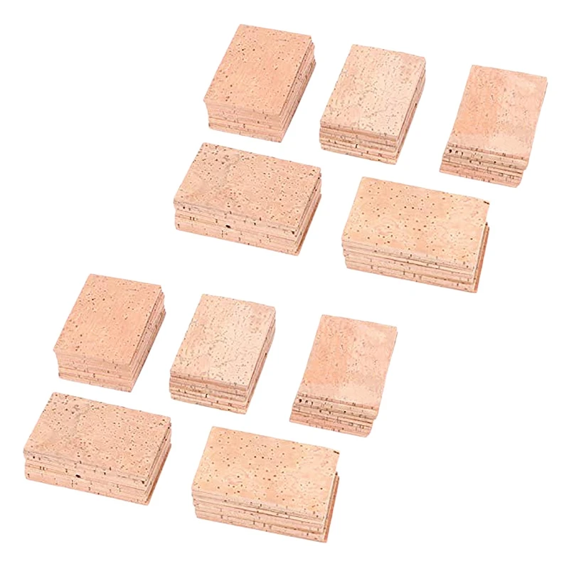 100Pcs Saxophone Neck Cork Sheet 2Mm Soprano Tenor Alto Saxophone Clarinet Joint Natural Neck Cork Sheet Natural Kit