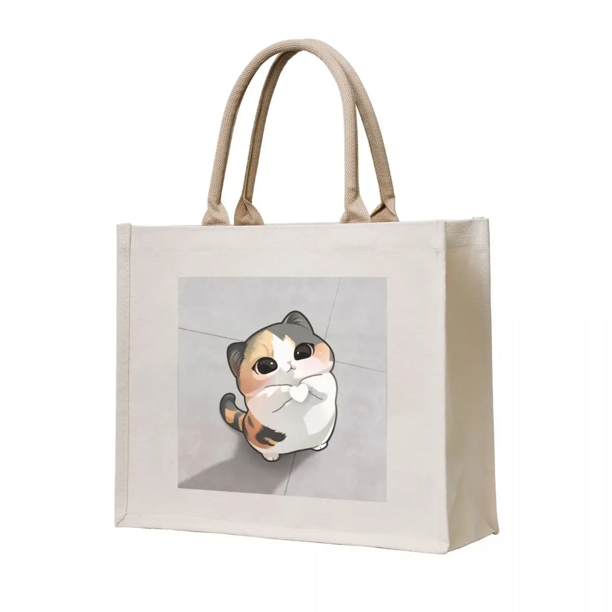

Kitty love Tote Bag eco pack sacs de shopping reusable grocery bags