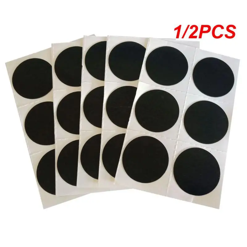 접착제 없는 MTB 사이클 자전거 타이어 고무 패치 조각 펑크 수리 도구, 자전거 타이어 내부 튜브 펑크 수리, 25mm, 1 개, 2 개