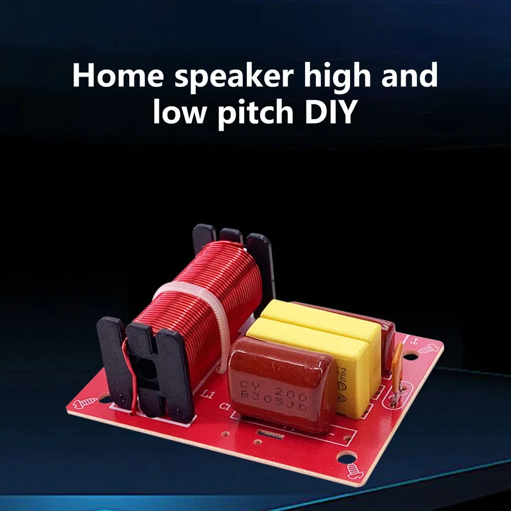 HiFi Speaker Dual Frequency Divisor, 2 Way Crossover Filtros De Áudio, 80W, Estéreo