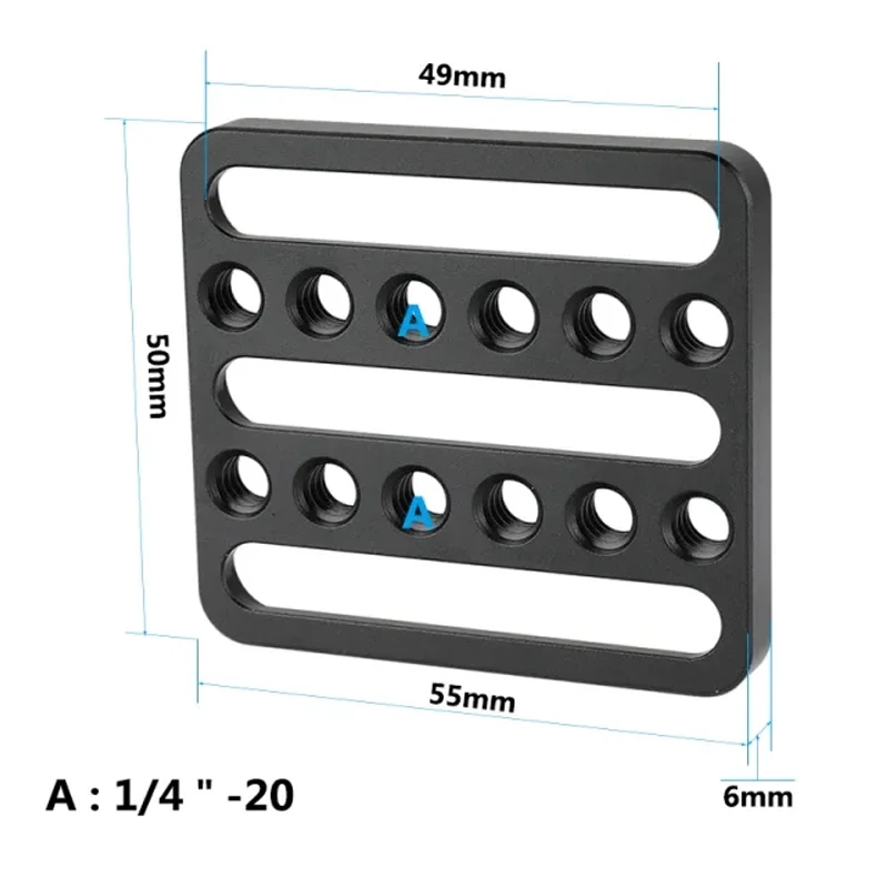 Universal Cheese Plate Camera Mounting Plate With 1/4