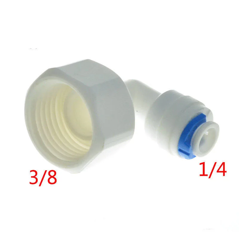 

5PCS1/4" OD Hose 3/8" female Elbow Connection Quick Connector RO Water ST014C