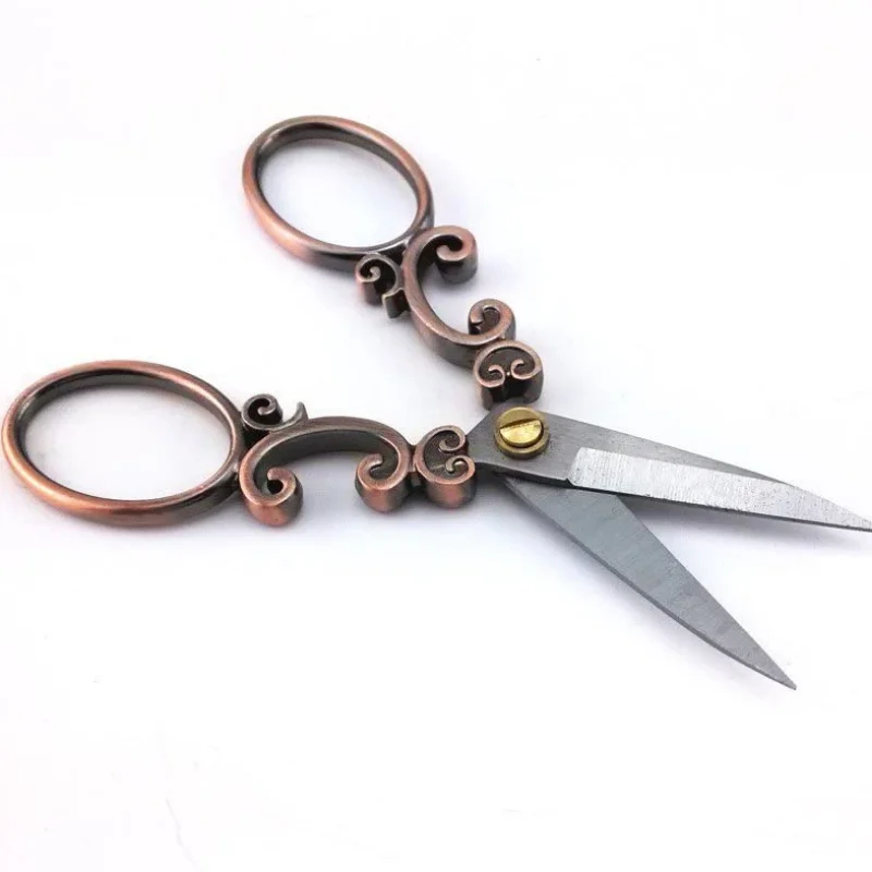 1pc Vintage European Style Needlework Embroidery Scissors DIY Handmade Classical Scissors Sewing Accessories