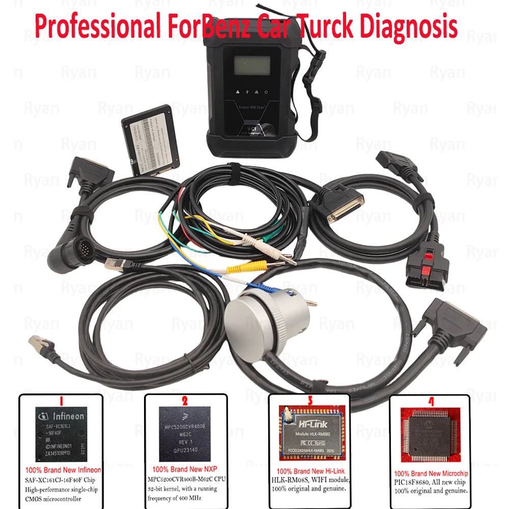 

2025.09 МБ Star C4 PLUS Star Diagnosis DOIP ForMercedes Car Truck Top Super MB Star Multiplexer SD Connect VCI Multi-Langauges