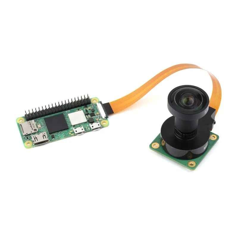 Obiettivo ad alta risoluzione Waveshare M12, 12MP, 160 ° FOV, lunghezza focale 3.2mm, compatibile con fotocamera Raspberry Pi di alta qualità M12