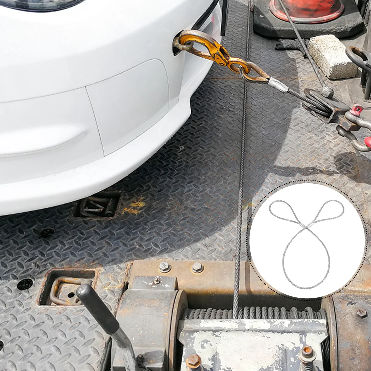 1 peça corda de fio de aço trançado 3mm cordão de cabo de segurança flexível resistente ao corte para proteção de equipamentos de palco vinil