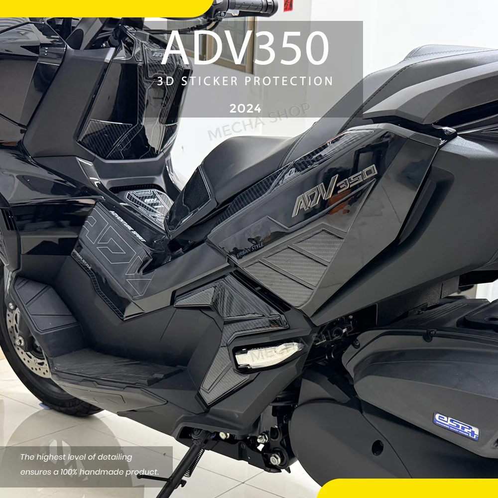 

3D Stickers Protection Kit Tank Pad Stickers Motorcycle Fuel Tank Accessories For ADV 350 ADV350 2022 2023 2024 2025
