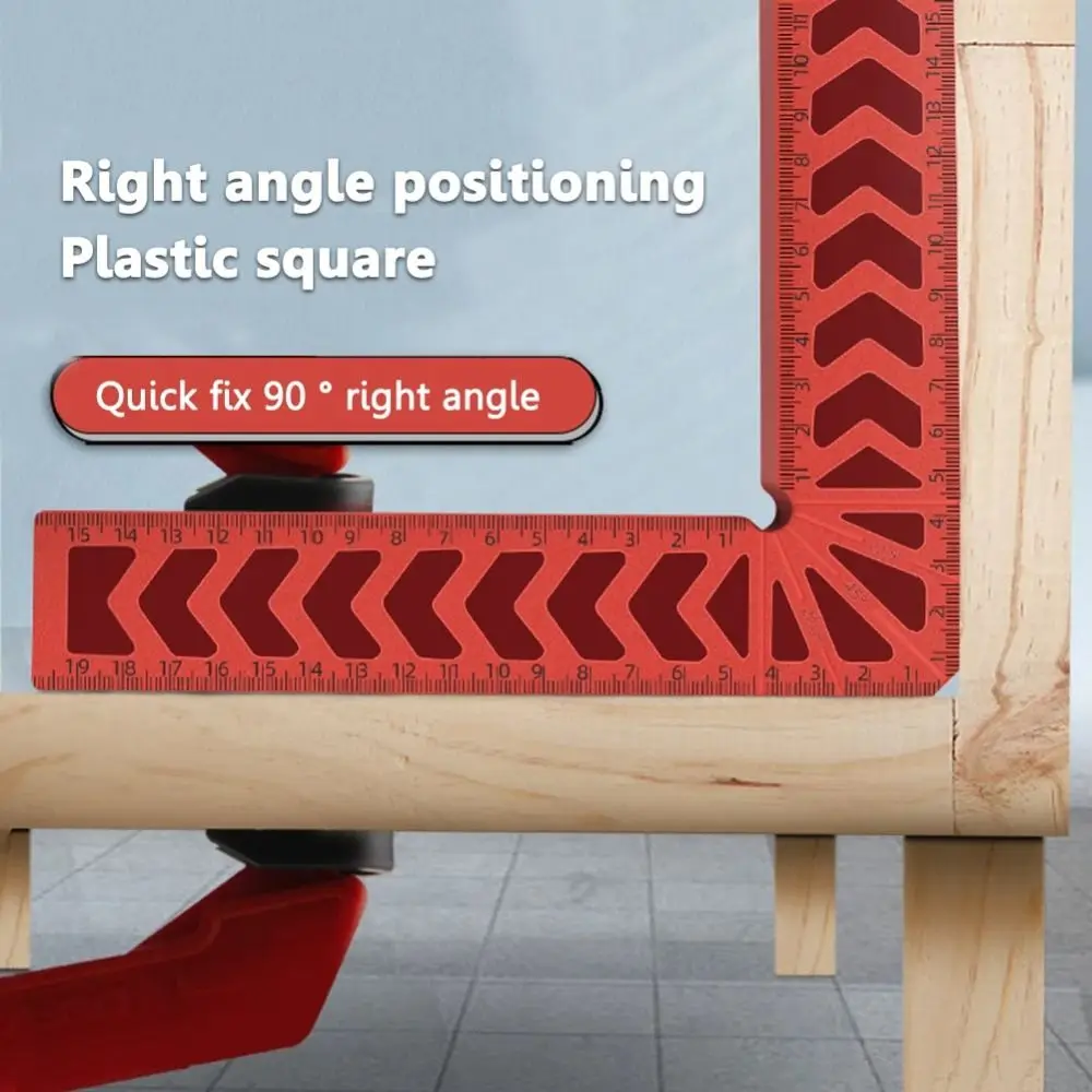 Square Right Angle Woodworking Positioning Ruler 90 Degrees L-Shaped Right Angle Positioning Block ABS Auxiliary Fixture