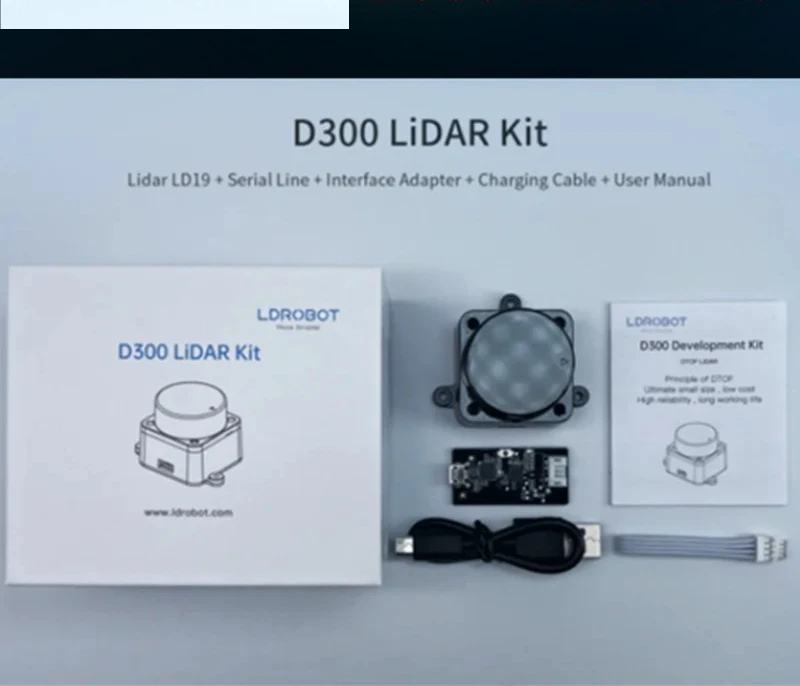 LDROBOT LD06 LD19 LD14 LD14P D200 D300 Laser Lidar Sensor Indoor Outdoor SLAM Mapping ROS1 ROS2 Range Detector