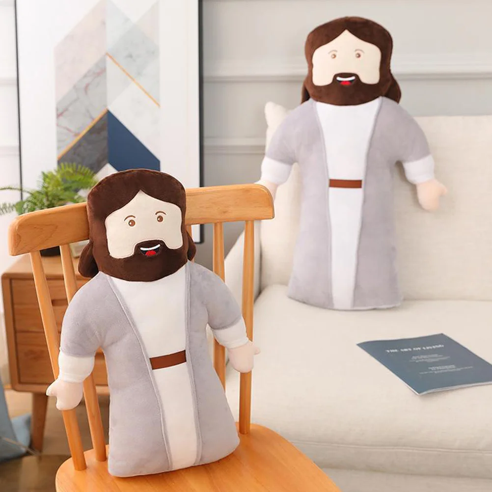 Louse Plush Jesus Pillow Supple Home Baby Creative Toy Ornament Decoration