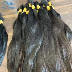 MaxHair Human Hair Bulk Braiding Hair 100% Natural Human No Weft Unprocessed Vietnamese Human Hair Extensions Hair Bulk