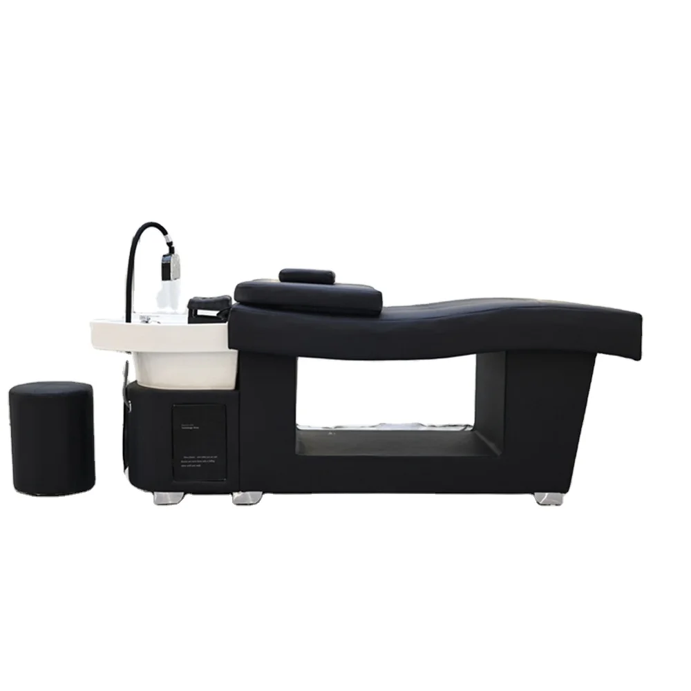 

Станция шампуня-кровать для коммерческих салонов, прямая сантехника, усовершенствованный водопадный массажный стол для головы, спа-салон для тела