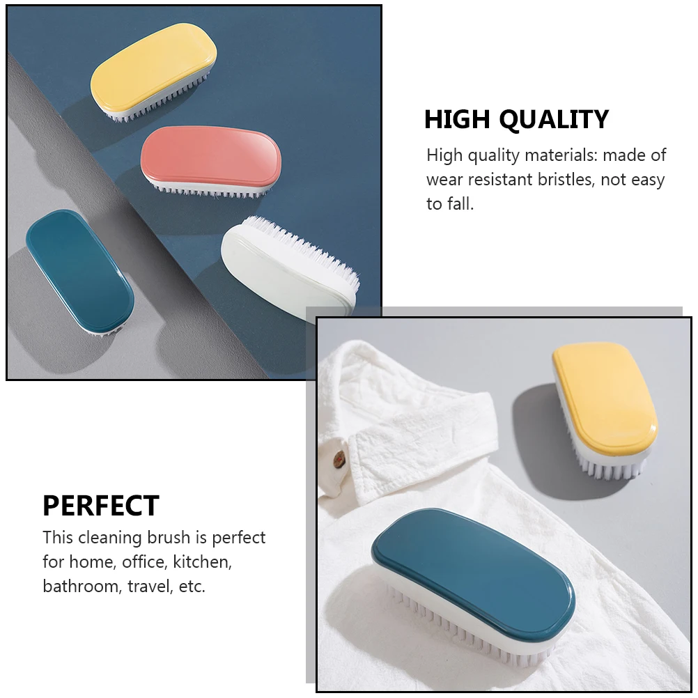 

4Pcs Sturdy Multi-Functional Cleaning Brush Shoes Clothes Nail Powder Cleaners Home Kitchen Laundry Shoe Nail Powder Cleaners