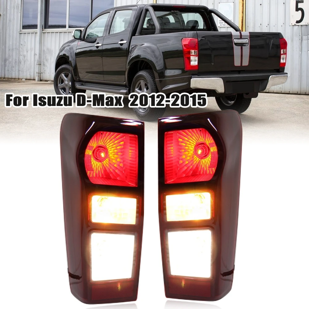 Rear Tail Lights for Isuzu D-Max Dmax 2012 2013 2014 2015 Lights with Turn Signal Light Brake Lamp Driving Lamp Reversing Lamp
