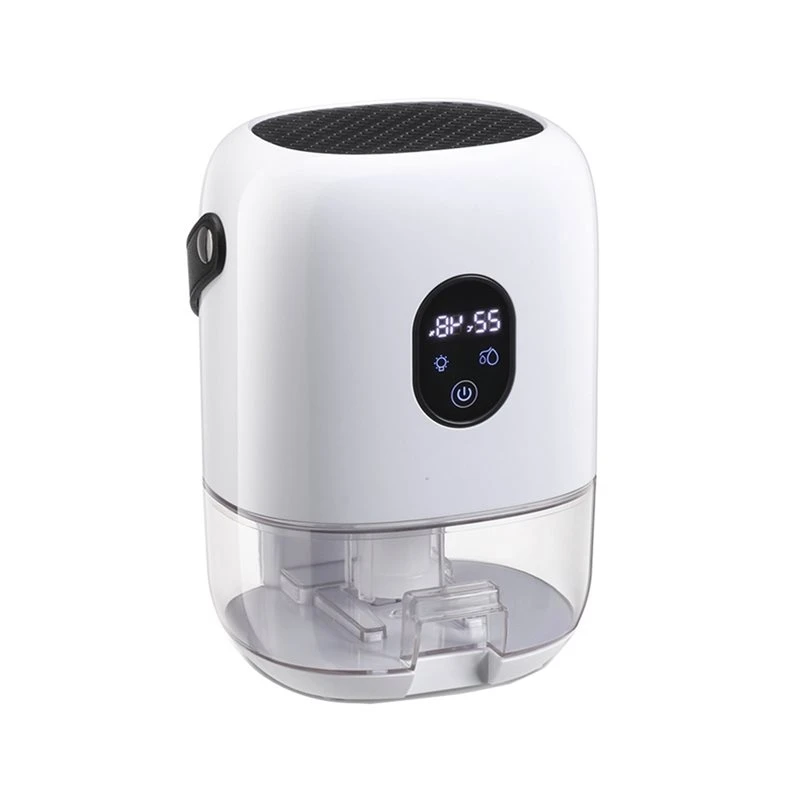 Hot Sale-Portable Dehumidifier Smart Humidity Display Quiet Sleep Mode Auto Shut-Off Light For Home Bedroom Closet EU Plug