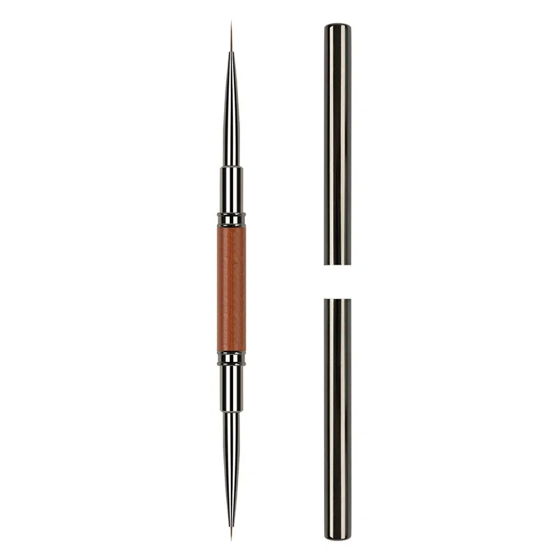 Cabeça dupla alça de sândalo arte forro diy pintura escova linhas de desenho listra flor pintura caneta uv gel escova