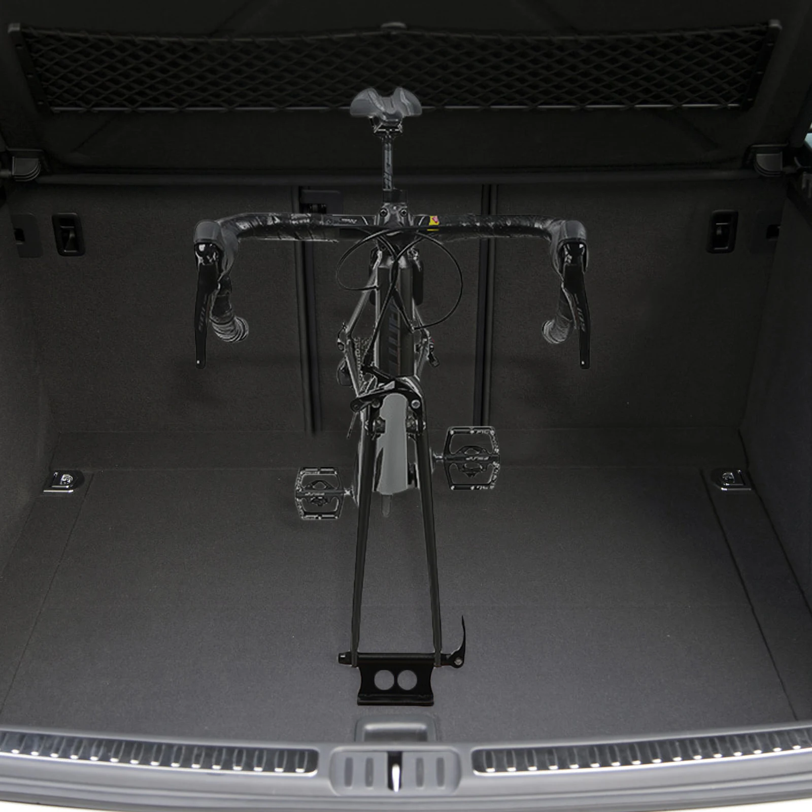 

Bike Fork Mount Metal High Grade Quick Release Fits Truck Trailer Bicycles Front Rack Horizontal Black Storage