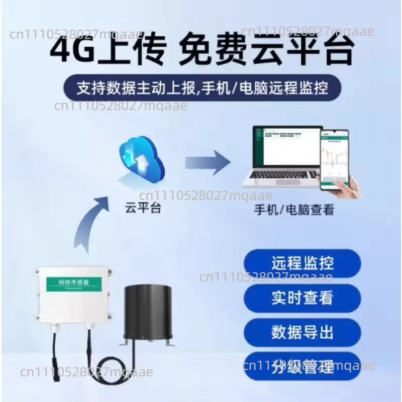 Rain Gauge Sensor Tipping Bucket Electronic Rain Gauge 485 Pulse Meteorological Monitoring Recorder