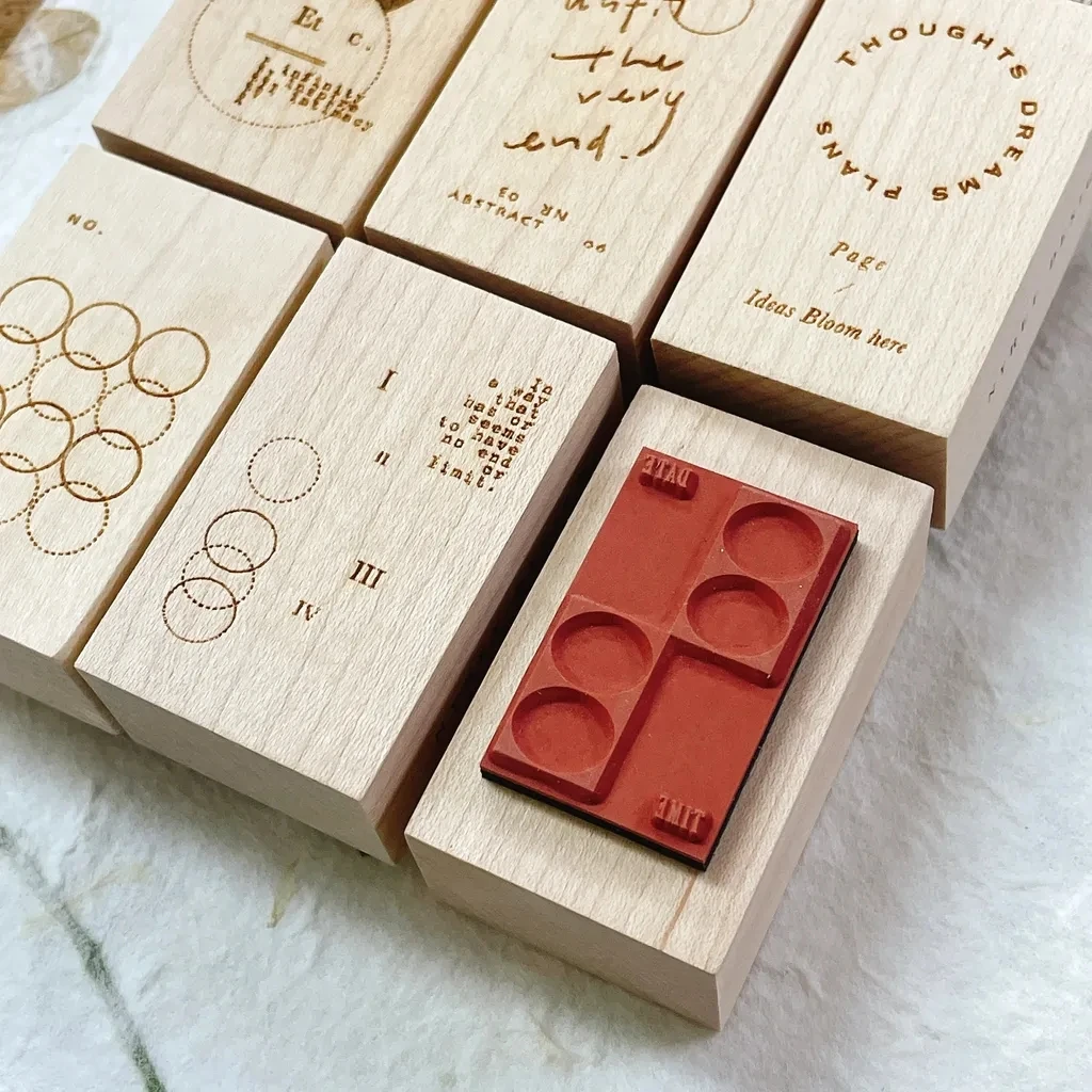 Vintage Endless Series II Wooden Rubber Stamp for DIY Scrapbooking Photo Album Card Making