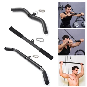 Fitness Lat Pull Down Bar, press down bar, biceps rear force, exercise fist to the cable machine accessory 12 Main Sales Puller Bodybuilding - №2