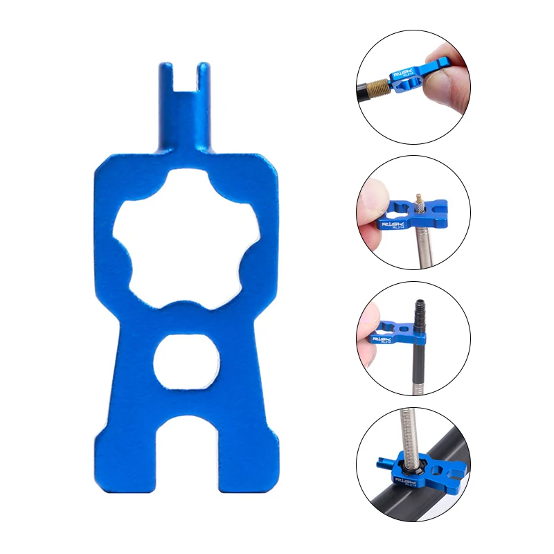 

Portable 4-in-1 Key Valve Repair Tool Bicycle Valve Tools Valve Core WrenchMTB Road Bike Disassembly Installation Tool