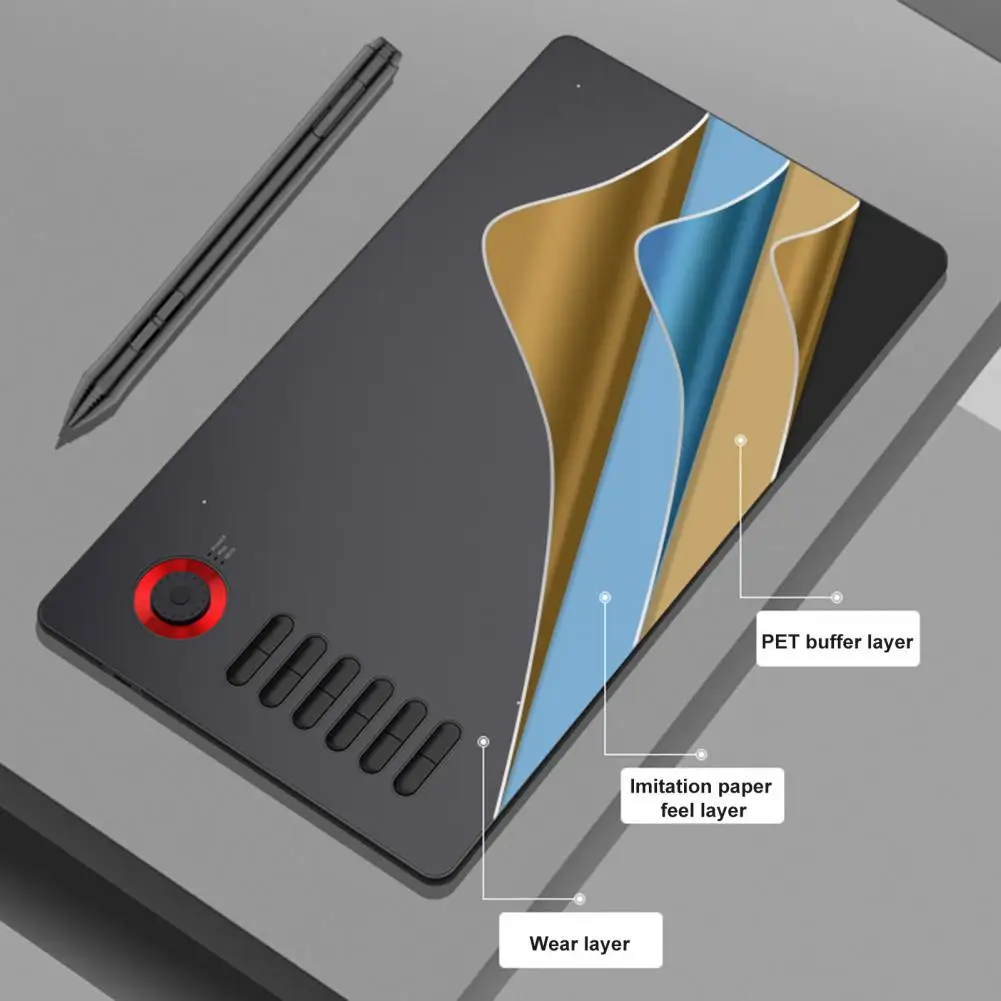 Графический планшет VEIKK A15PRO, 8192 дюйма, 12 клавиш, Type-C, 5080LPI