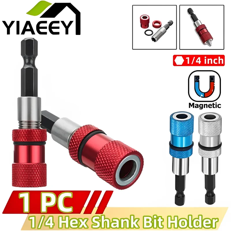 Hex Shank Screw Depth Magnetic Screwdriver Bit Holder 1/4 Inch Hex Driver with Drill Bits Bar Extension Scewdriver Bit