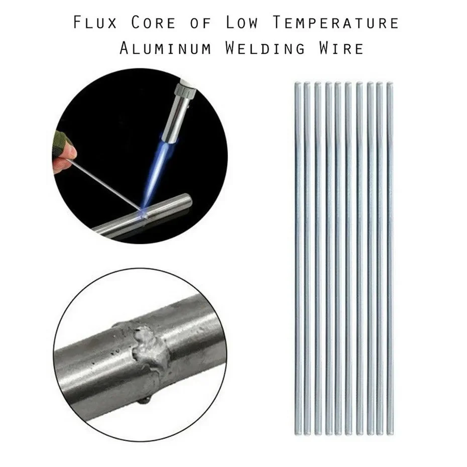 Iron Fux Cored Rod Weld Wire Versatile Copper Aluminum Iron Fux Cored Welding Rod Wire 20pcs 16mm/20mm Diameter