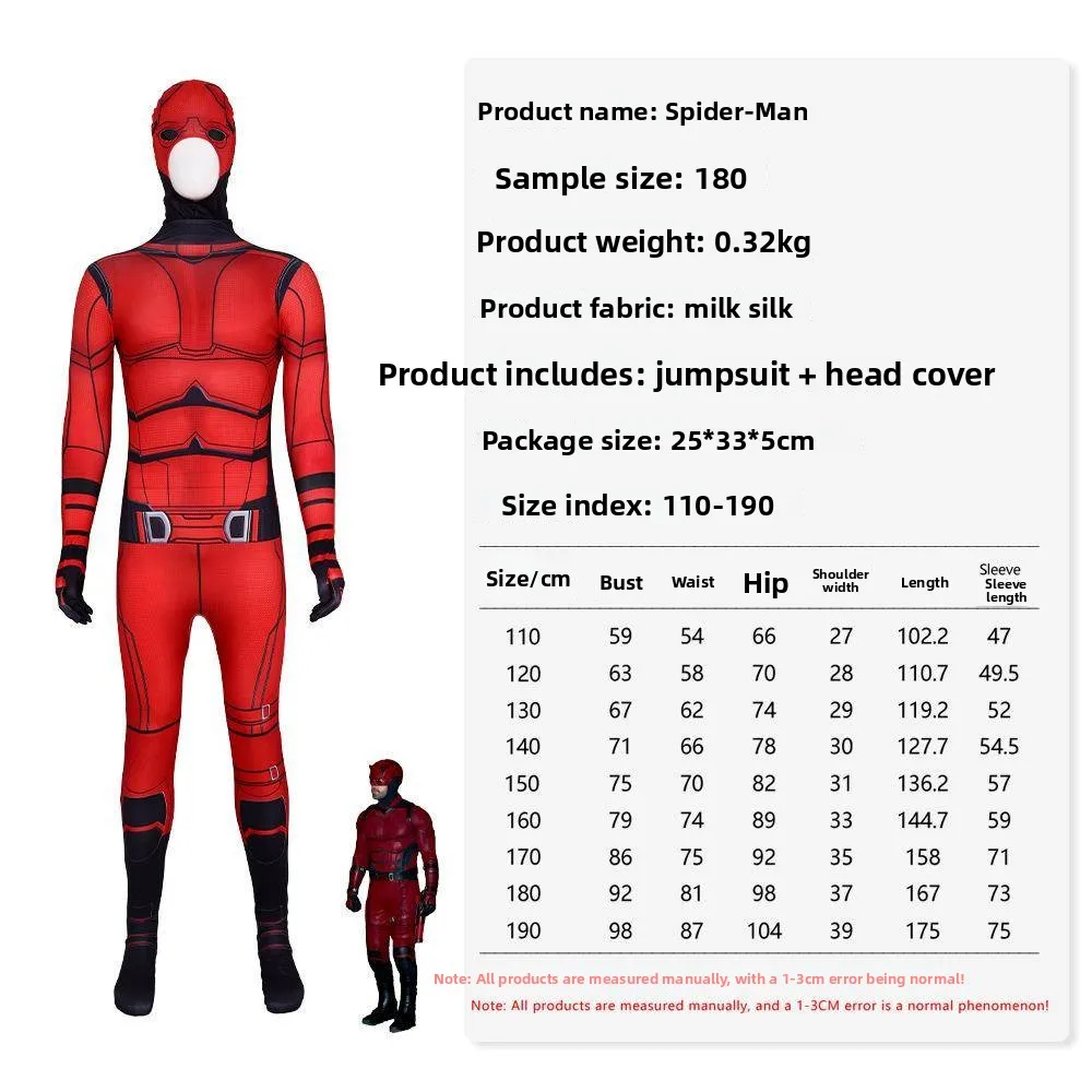

Костюм для косплея Daredevil Night Devil Reborn 2025, облегающий цельный комбинезон, женский модный сценический костюм на Хэллоуин, традиционный китайский стиль