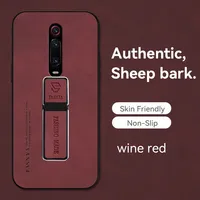 Luxury Sheepskin Magnetic Leather Holder Phone Case for Redmi K20 Pro Soft Protective Case Stand Back Cover for Redmi K50i 5G