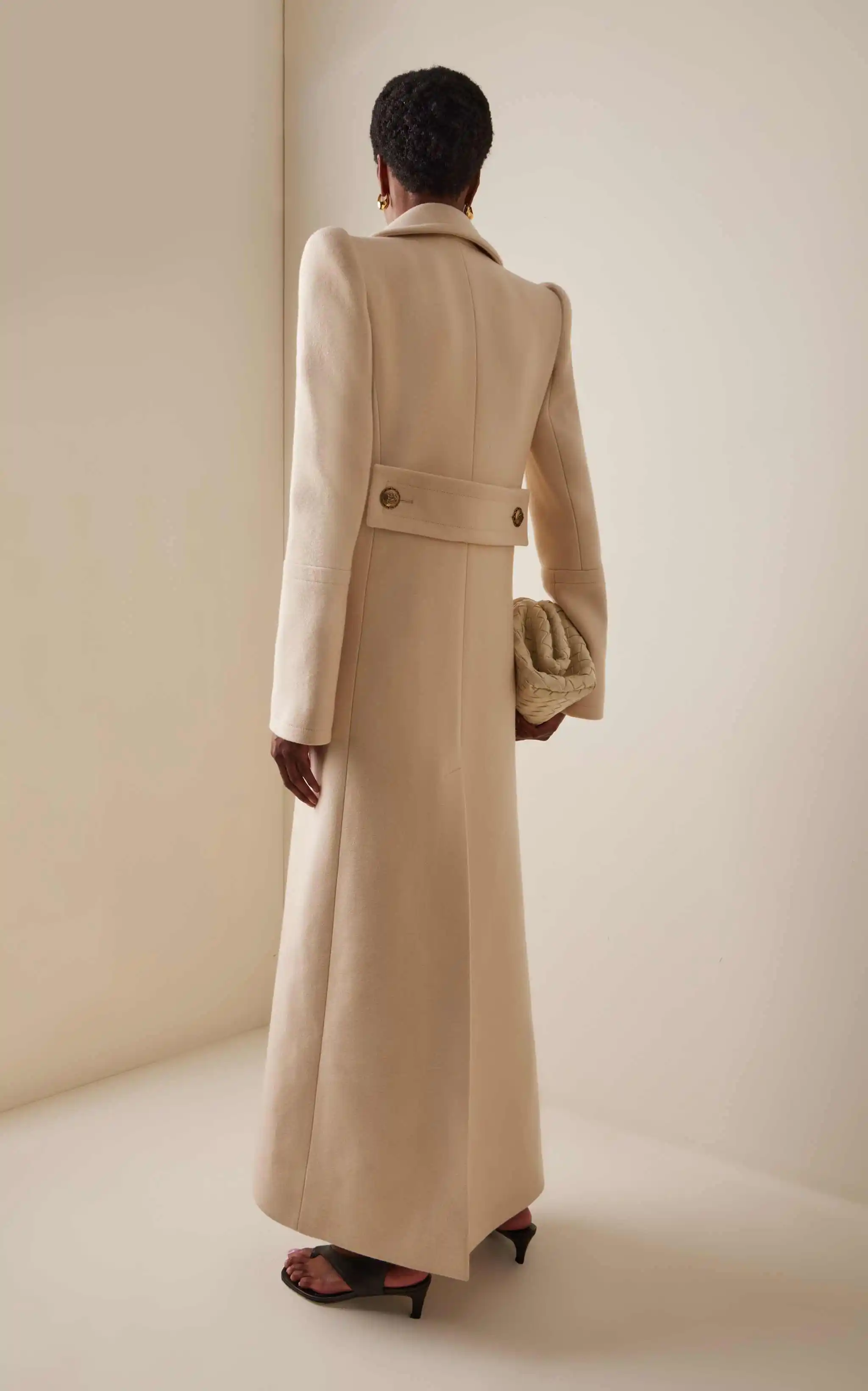 ربيع جديد المرأة معطف الصوف كم طويل مزدوجة الصدر ملابس خارجية موضة مريحة الأعمال مكتب ارتداء مخصص #4