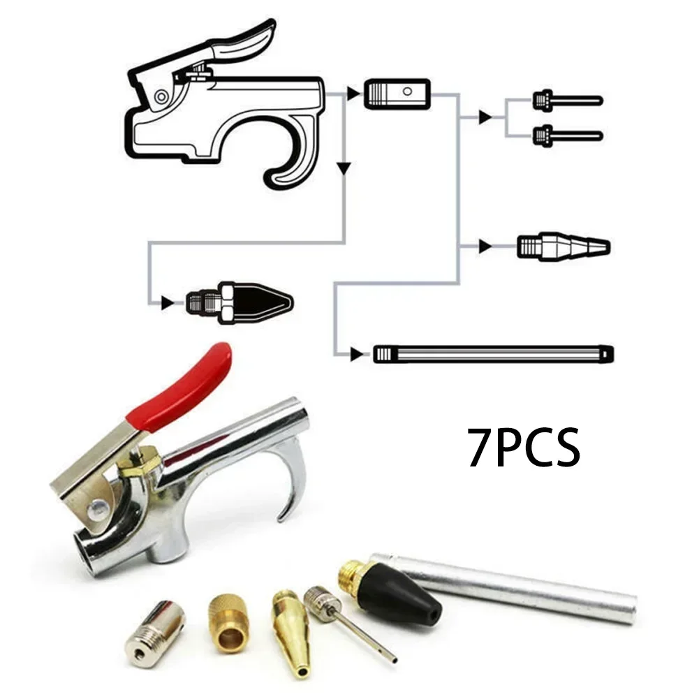 Imagem -02 - Conjunto Compressor de ar Bico de Sopro Ponta Agulha Soprador Kit Acessório Polegada Npt Entrada ar Ferramenta Acessórios Peças