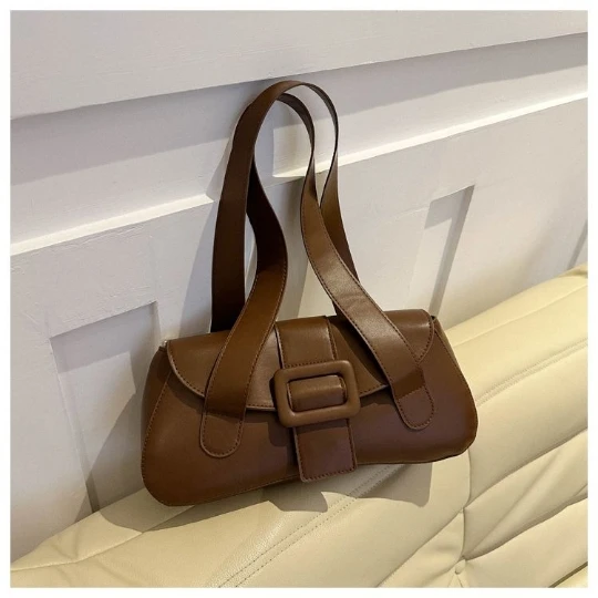 Coffee Woman Fashion 2024 Luxury Handbag Trend Women Girl Shoulder bag Bright PVC Crossbody PU Purses Women's Leather Tote bag