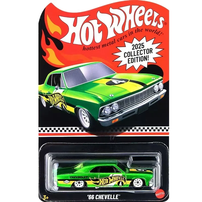 Hot Wheels 2025 Collector Edition '66 Chevelle Spectraflame Green 1/64 Diecast Model Car Toy