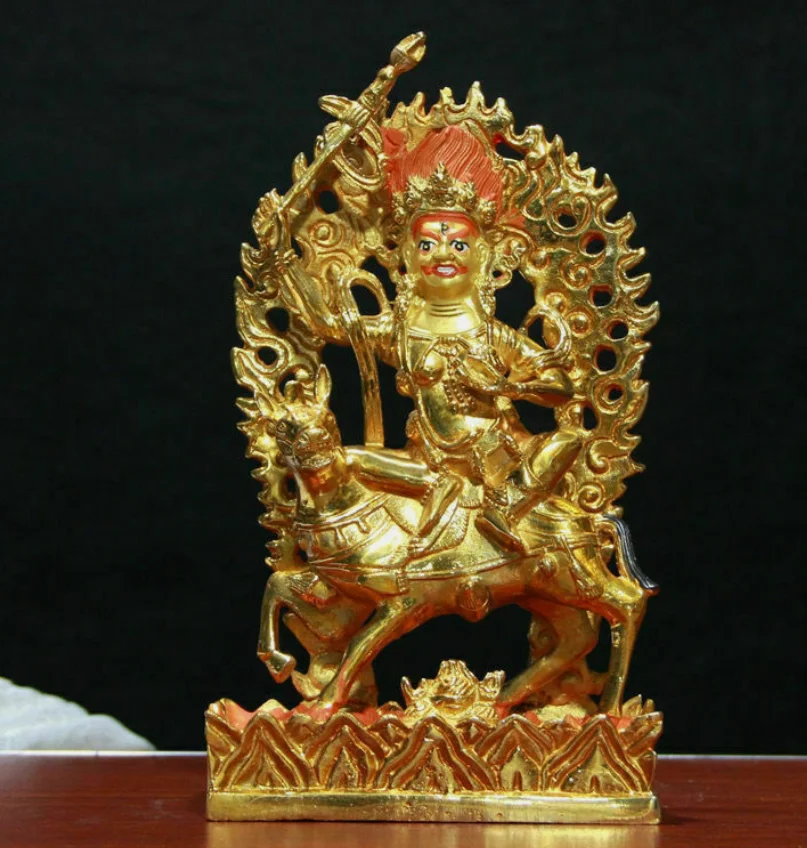 21cm Genuine Bronze boddhisattva Buda Menla Vajra Palden Lhamo Buddha Statues