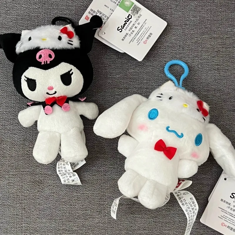 

Sanrio Hello Kitty Hat Style Плюшевая игрушка-кукла 50th Anniversary Edition Cinnamoroll My Melody Kuromi брелок для ключей подарок на день рождения