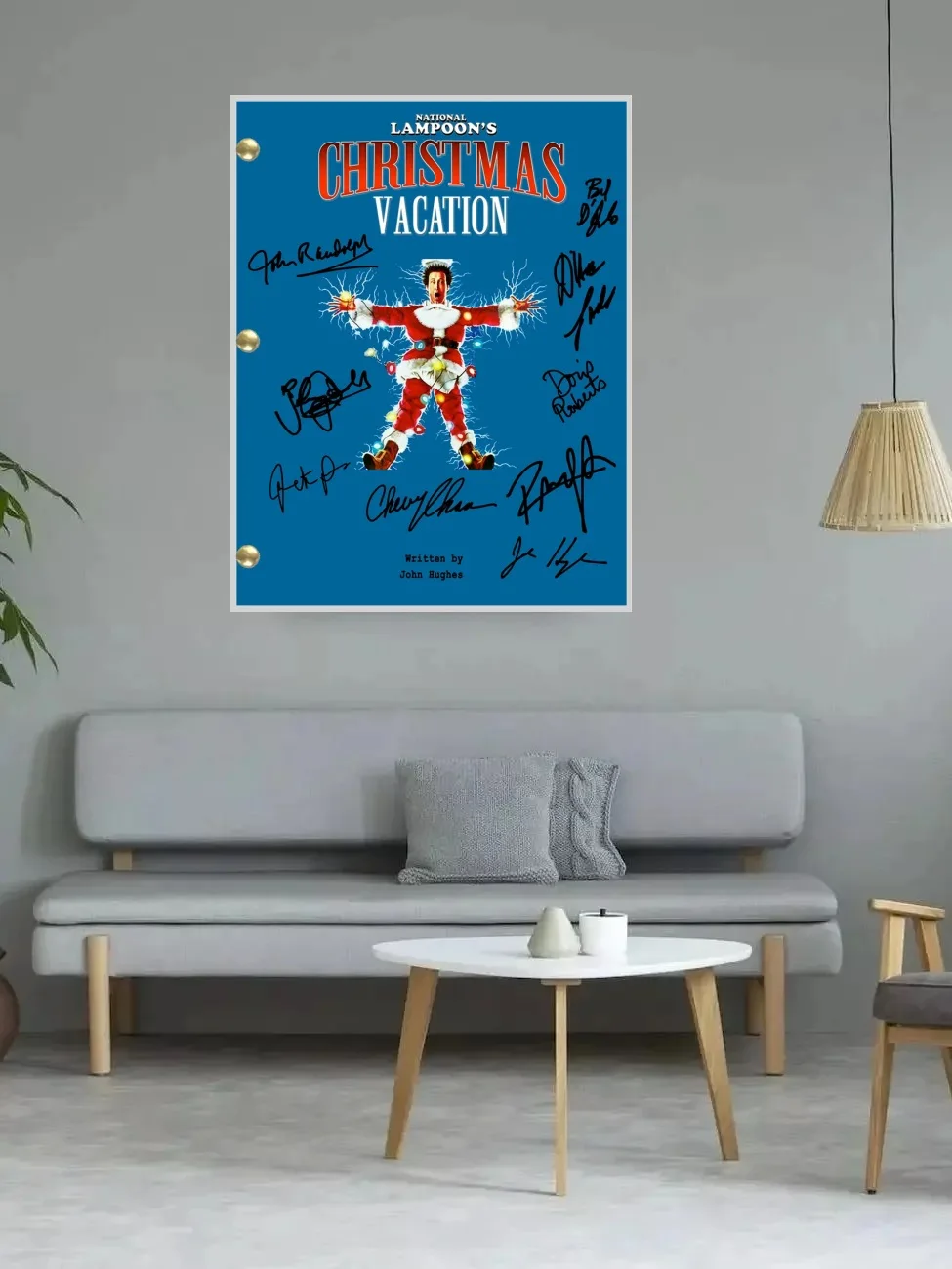 National Lampoon's Christmas Vacation Movie Autographed Signed, Print Art Canvas Poster, Living Room, Home Wall Decor Picture