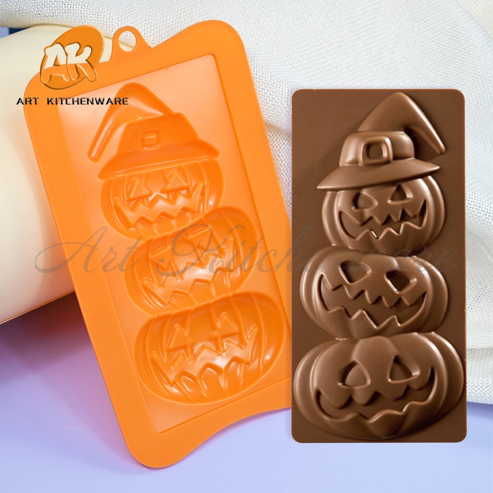 Pumpkins Pattern Chocolate Mold Jelly Candy Silicone Mould DIY Creative Mousse Mould Cake Decorating Tools Bakeware Accessories