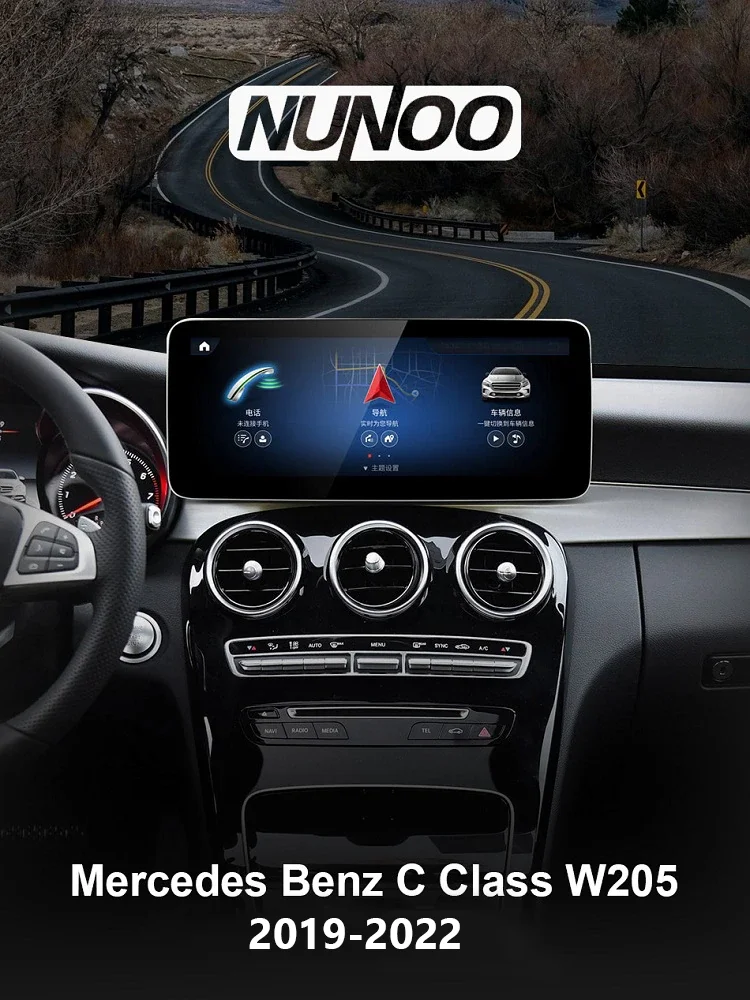 Android 14 Drahtlose CarPlay Für Mercedes C GLC V W205 X253 W447 NTG 5,5 NTG 6,0 2019-2023 Radio Auto Multimedia Player Bildschirm