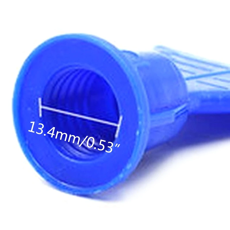 10 Pieces Silicone Nozzles Wave Shape Cone Nozzles Syringes Accessories Silicon Sealant Dispenser External Teeth 14.5mm