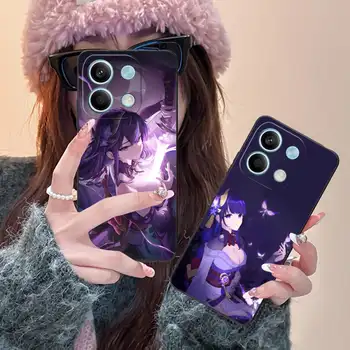Pouzdro na telefon Genshin Impact Raiden Shogun pro Xiaomi Redmi Note 14 13 12 11 A5 3 2 1 Pro Plus 4G 5G s barevným potiskem a ochranným krytem 8 nejlepší prodej Pouzdro pro Xiaomi Redmi Note Genshin - №6