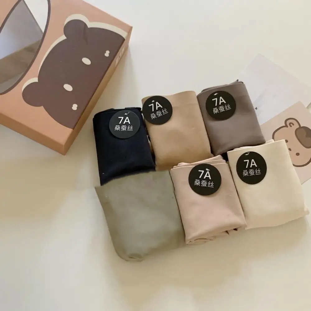 Bragas transpirables de seda helada para mujer y niña, calzoncillos de algodón con entrepierna, lencería sin costuras, ropa interior fina, 6 uds.