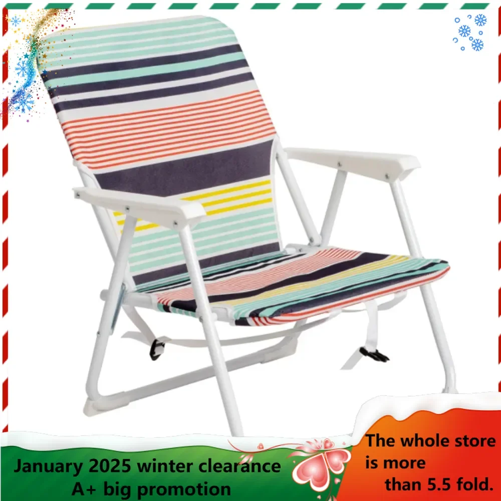 Color: Beach Chair, Oxford Cloth, White Iron Frame, Small Size: 56*60*63cm, 100kg Steel Frame, Light Weight, Strong and Stable.