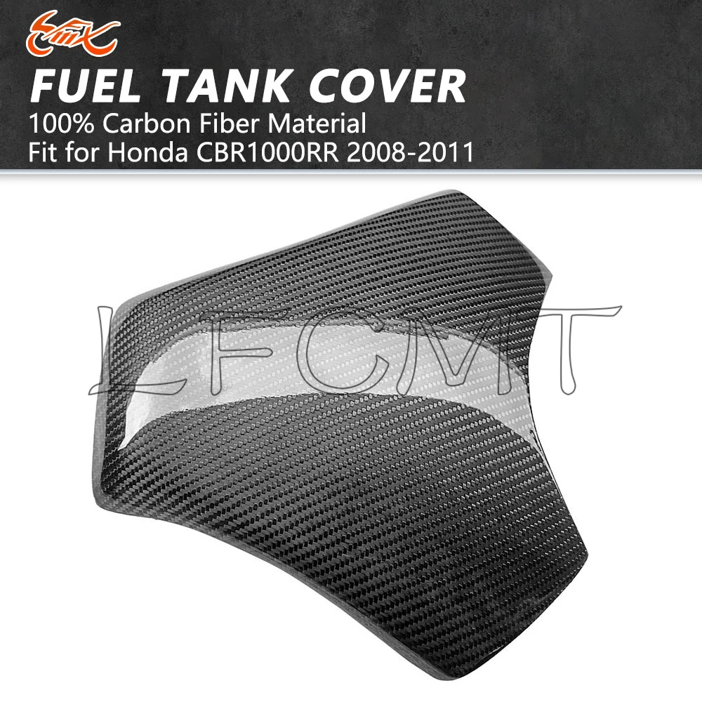

Подходит для Honda CBR1000RR CBR 1000 RR 2008 2009 2010 2011, защитная крышка из настоящего углеродного волокна для мотоцикла, газового топливного бака, защита